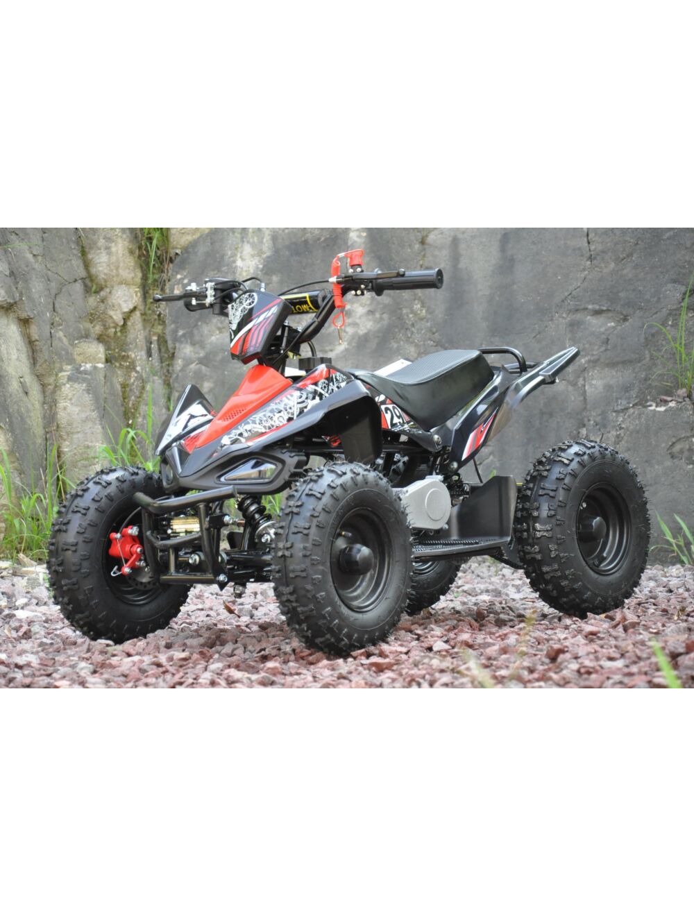 Mini ATV firehjuling for barn 49cc (rød)